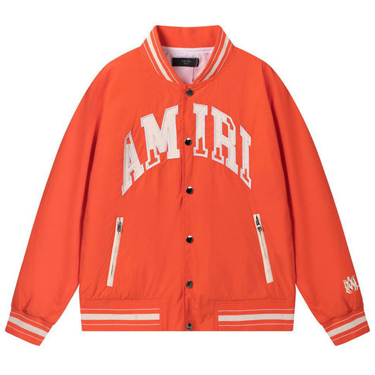 AMRI Logo-Appliquéd Padded Shell Bomber Jacket