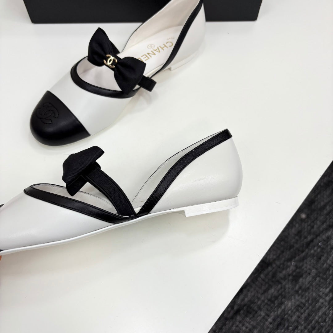 Chanel 2025 Hollow Bow Ballet Flats – 2025 Collection