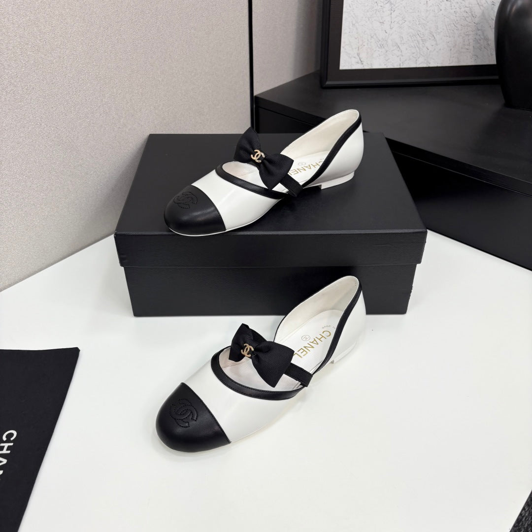 Chanel 2025 Hollow Bow Ballet Flats – 2025 Collection