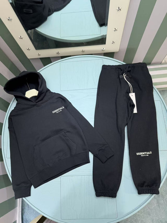 Fear of God ESSENTIALS Fleece Tracksuit Set – Kids Collection – 2025SS