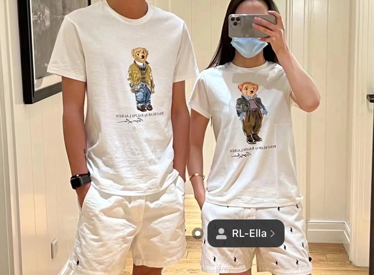 Ralph Lauren Classic Bear Print Crewneck T-Shirt