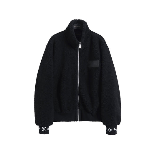 Louis Vuitton Leather Label Jacquard Fleece Jacket – 25FW